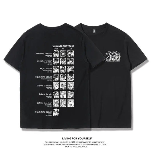 Generational Anime Character Graphic T-Shirt