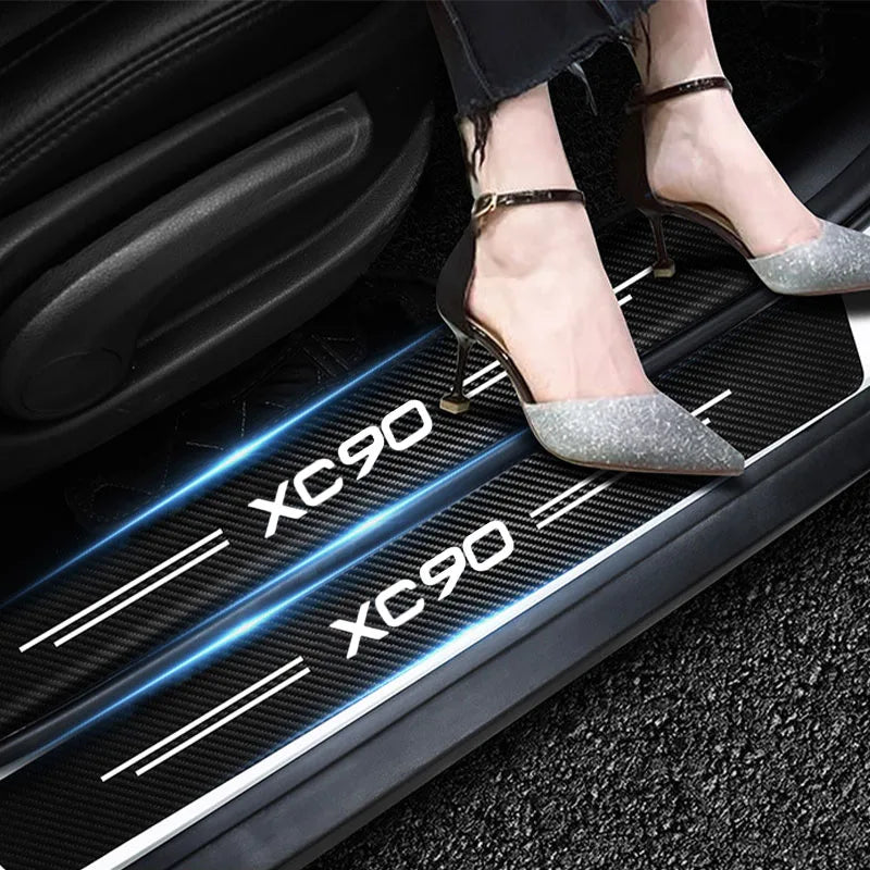 XC90 Carbon Car Door Strip Stickers 