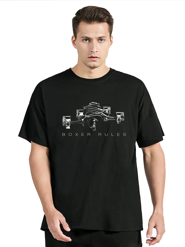 Camisa Clássica com Regras do Boxer