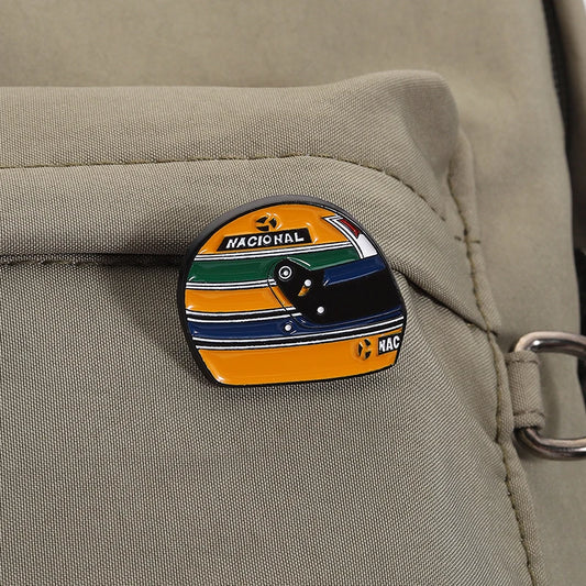 Spilla smaltata design casco F1 Racing