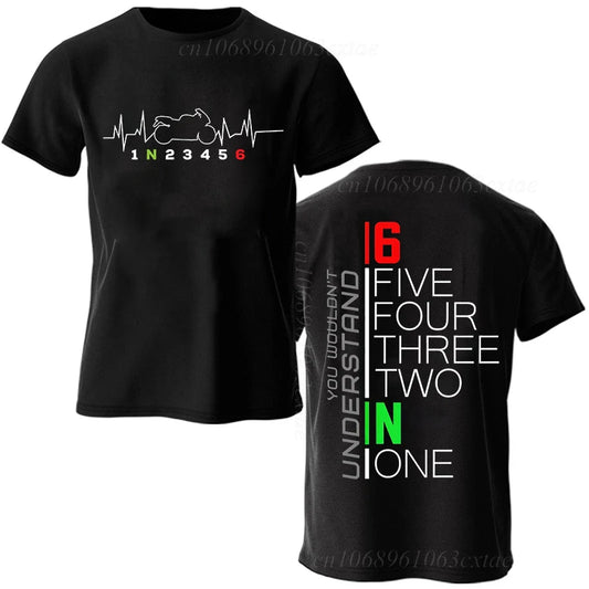 Motorcycle Gear Shift Graphic T-Shirt