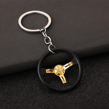 Car Steering Wheel Keychain 