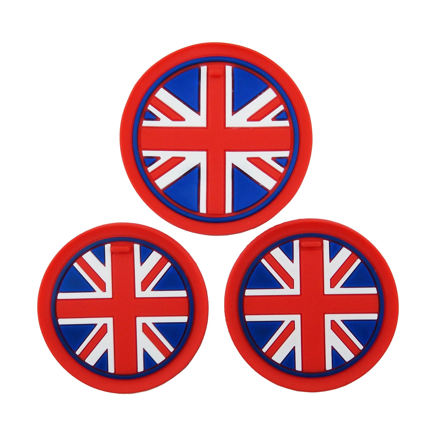 3 PCS Anti-Slip UK Flag Cup Holder