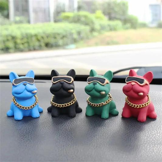 Cool Bulldog Car Dashboard Ornament