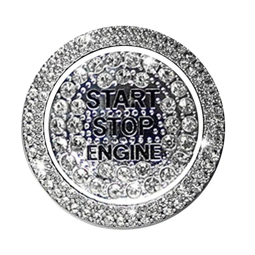 Car Start Button Diamond Sticker 