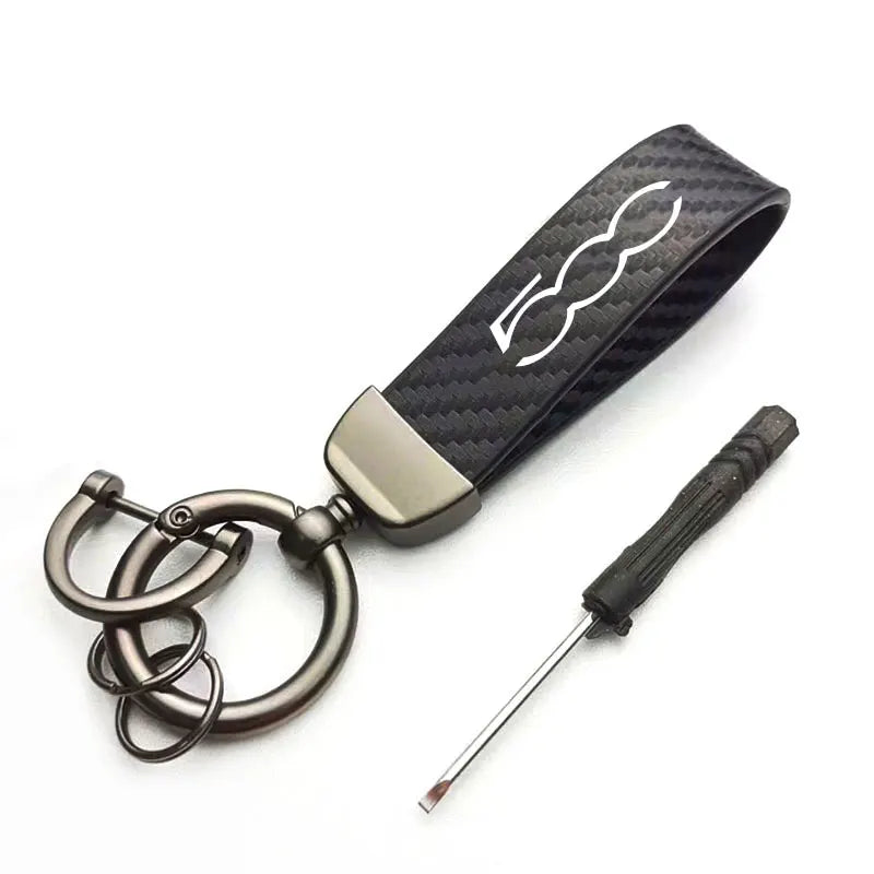 500 Car Keychain Suede FT