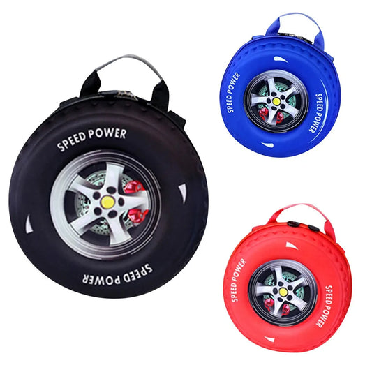 Tire-Shaped Shoulder Bag