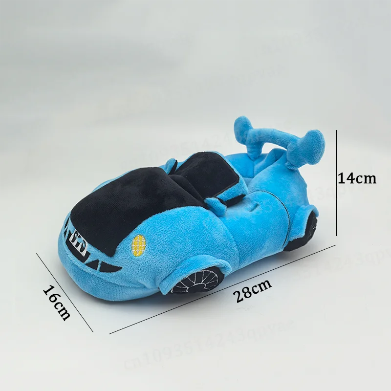 Pantoufles en peluche en forme de voiture pour hommes 