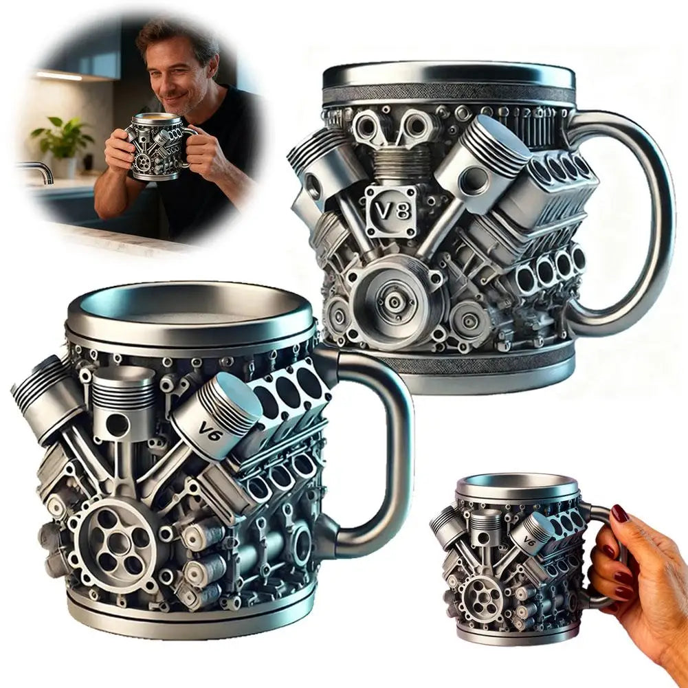 Vintage Engine Coffee Cup 