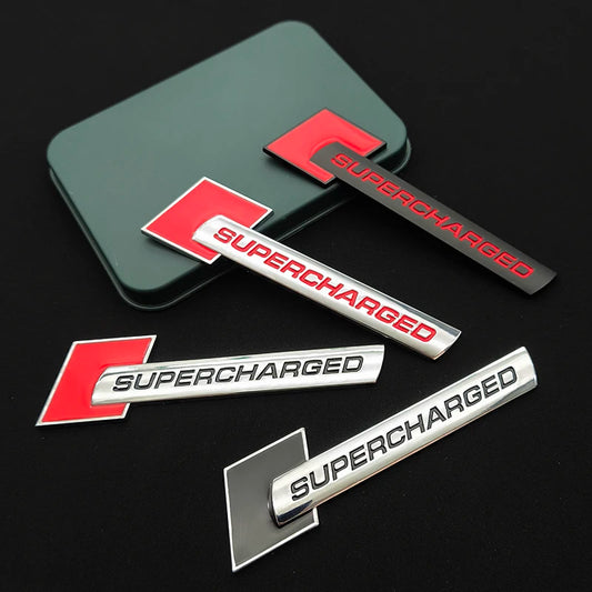 3D Metal Supercharged Trunk Emblem