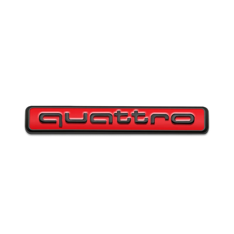 Emblema Quattro AI de estilo de carro em metal