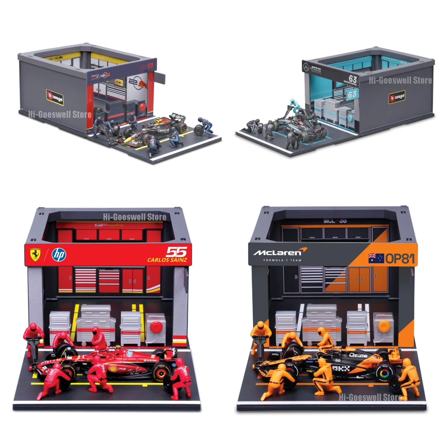 Professional Racing Pit Stop Diorama