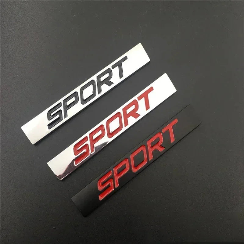 3D Metal Sport Logo Rear Trunk Emblem