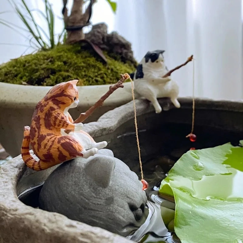 Fishing Cat Car Interior Decor 