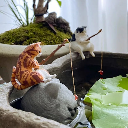 Fishing Cat Car Interior Decor 