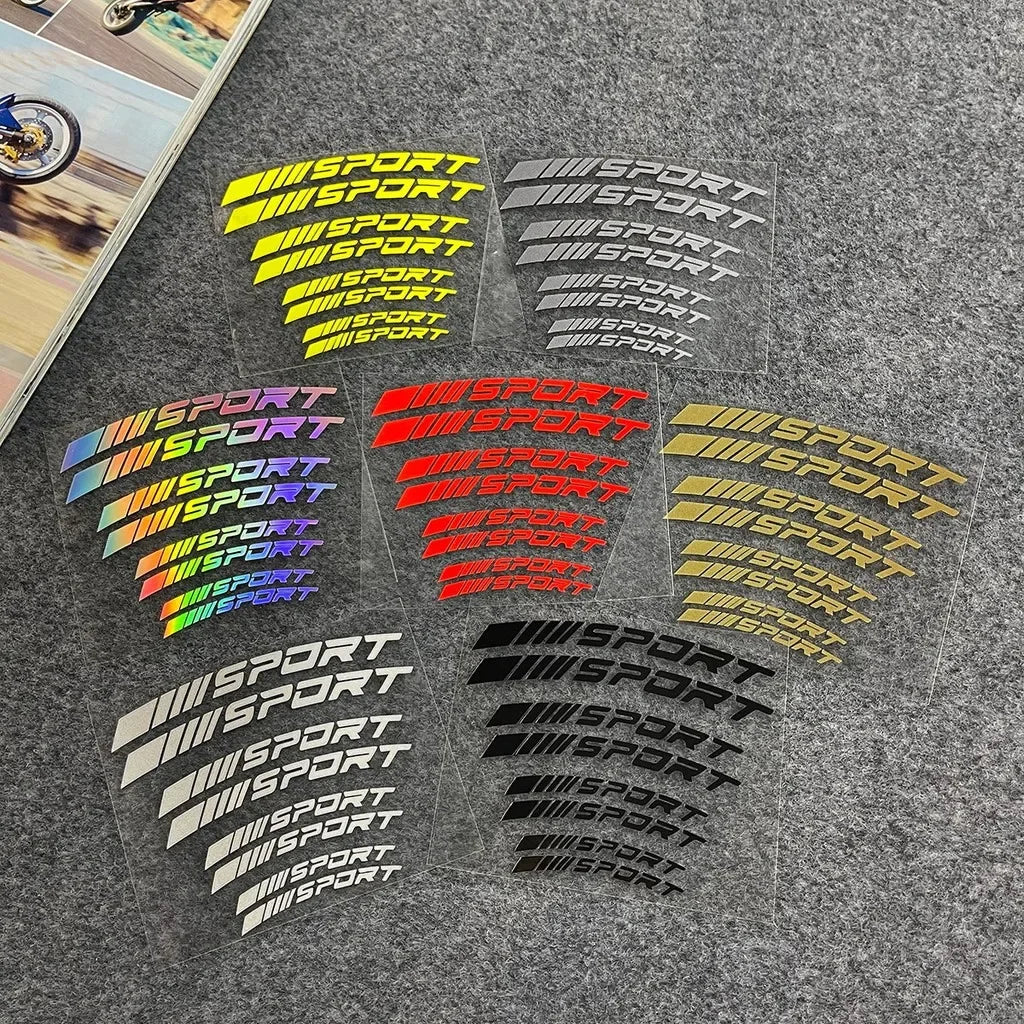 Reflektierender Aufkleber „Sport Curve“. 