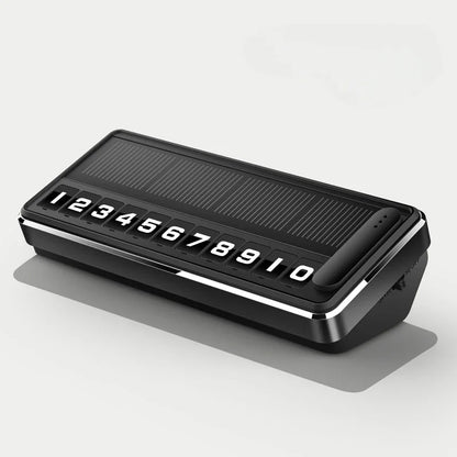 Solar LED Car Temporary Parking Number Plate