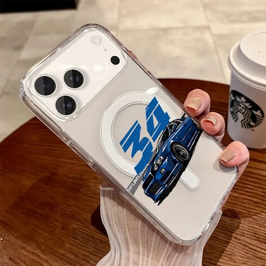 Custodia MagSafe per iPhone con tema Auto