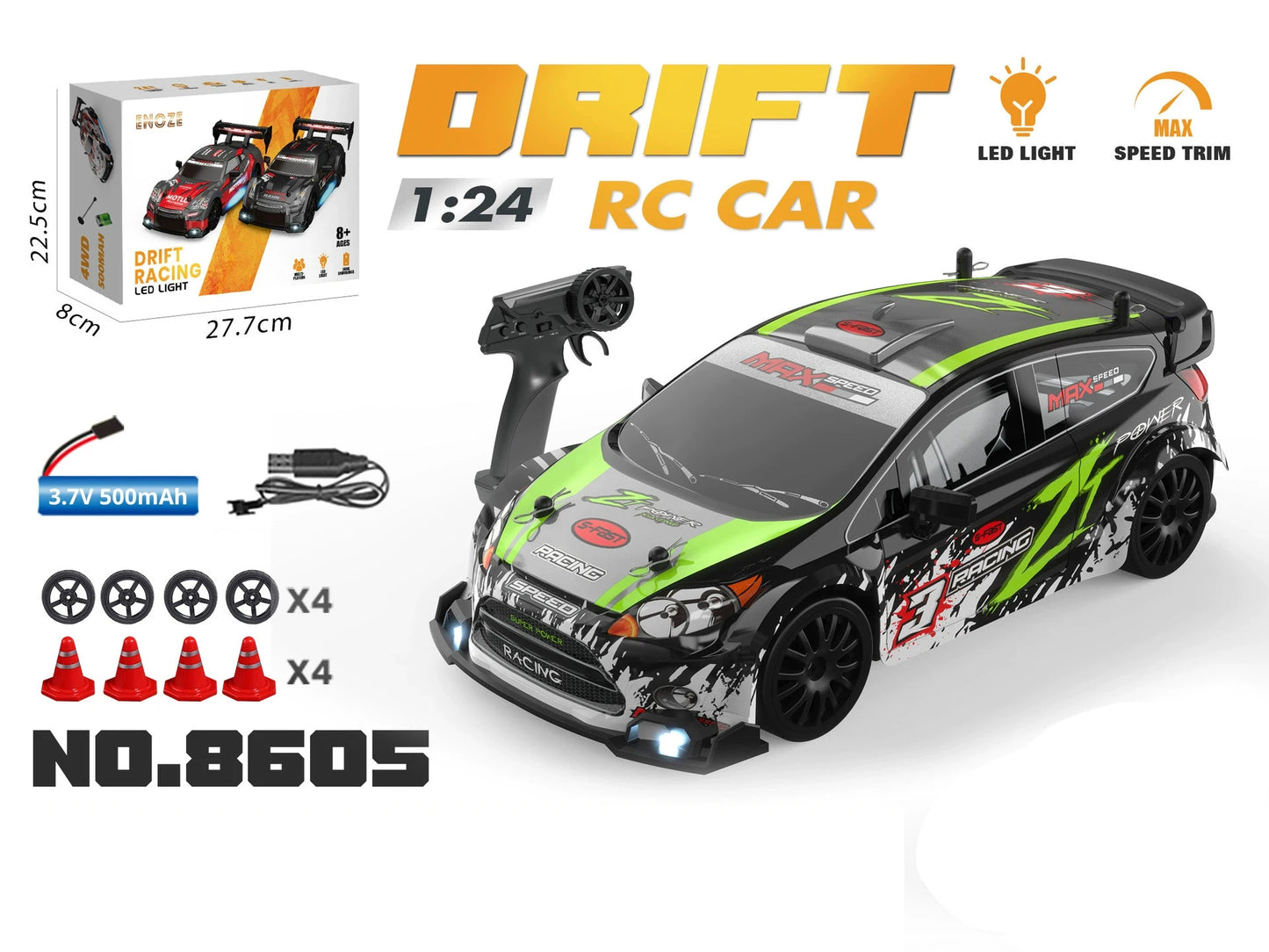 1:24 High-Speed RC Drift Car