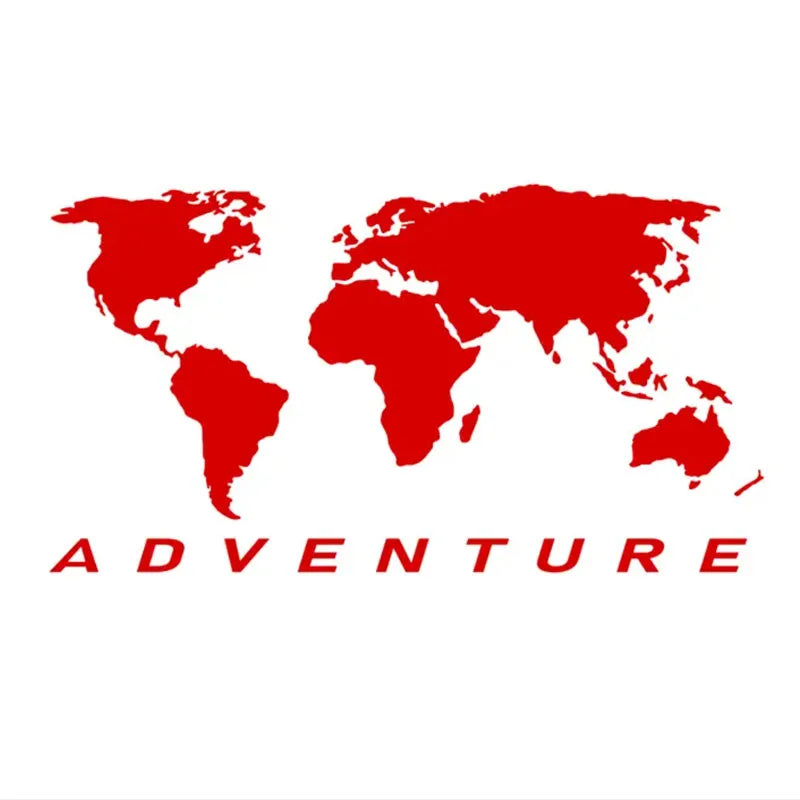 World Map Universal Sticker Car