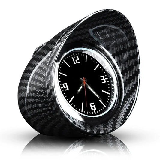 Luminous Quartz Carbon Fiber Car Clock