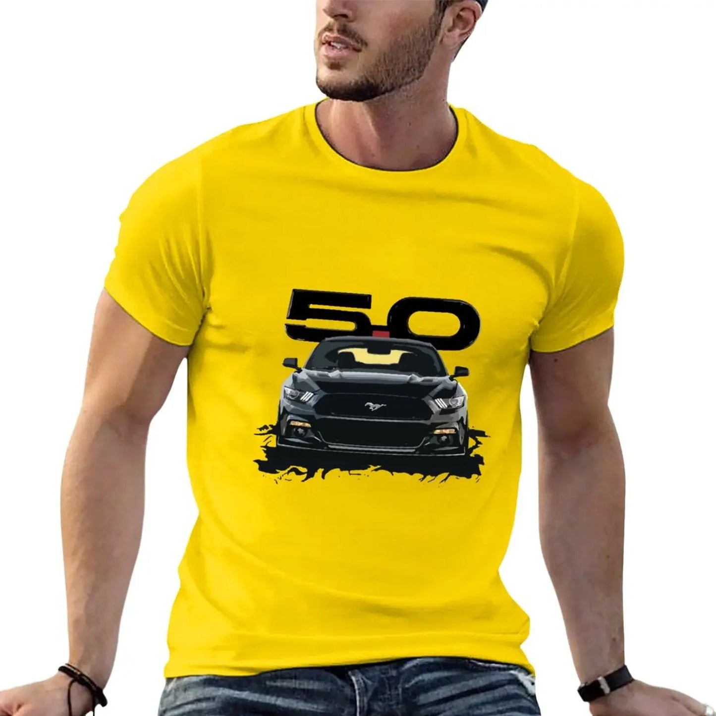 Schwarzes S550-Auto-T-Shirt