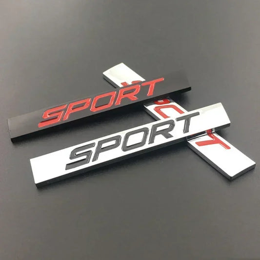 3D Metal Sport Logo Rear Trunk Emblem
