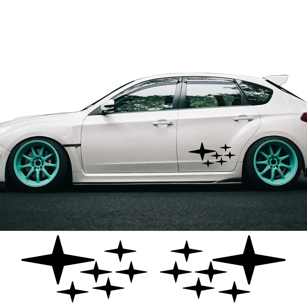 2PCS Car Side Door Creative Stars Stickers