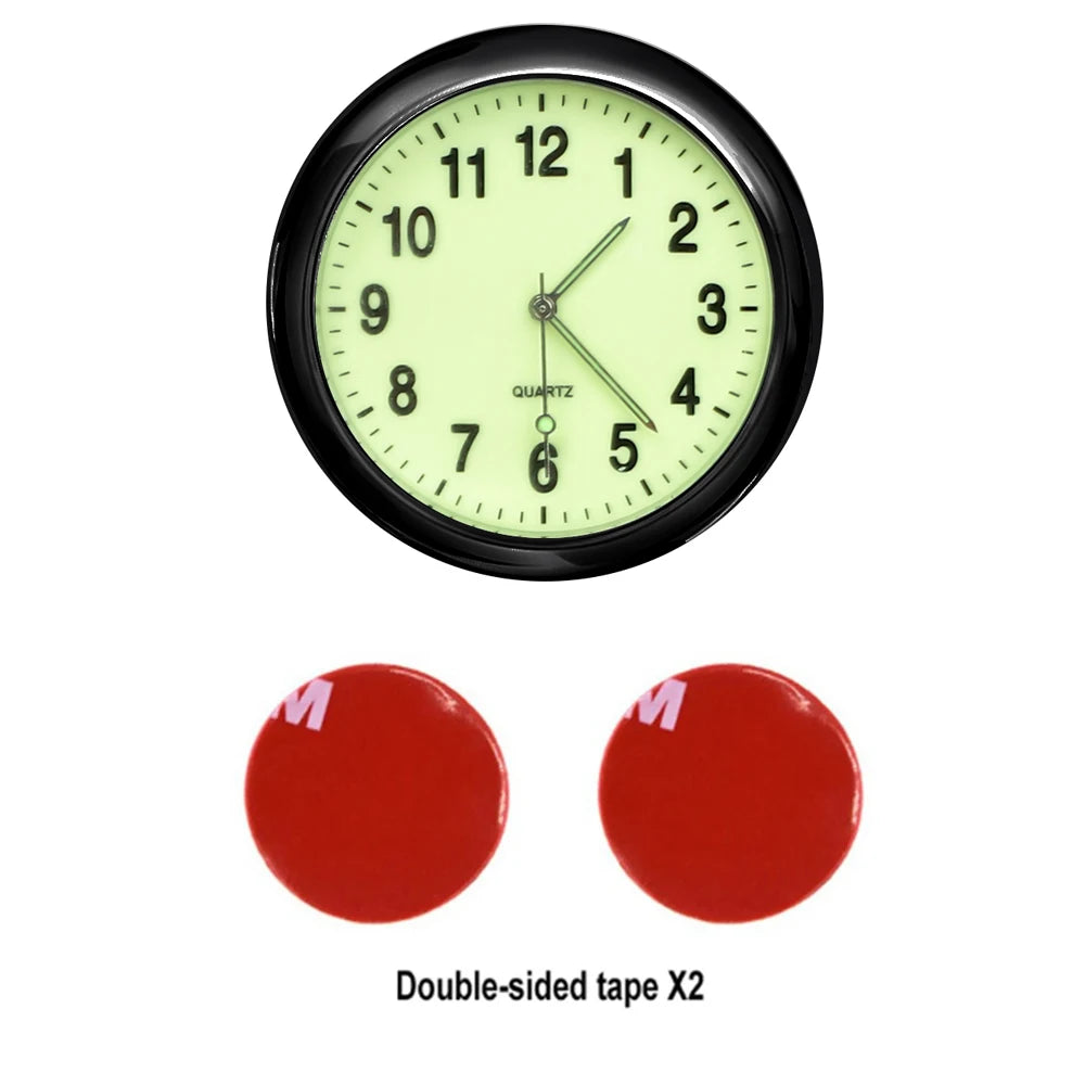 Alloy Luminous Car Clock