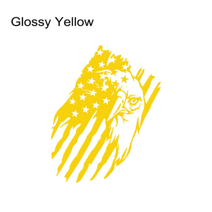 USA Flag Eagle Sticker for Car 