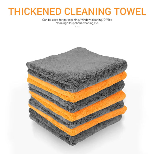 Dual-Sided Thick Microfiber Cleaning Towel