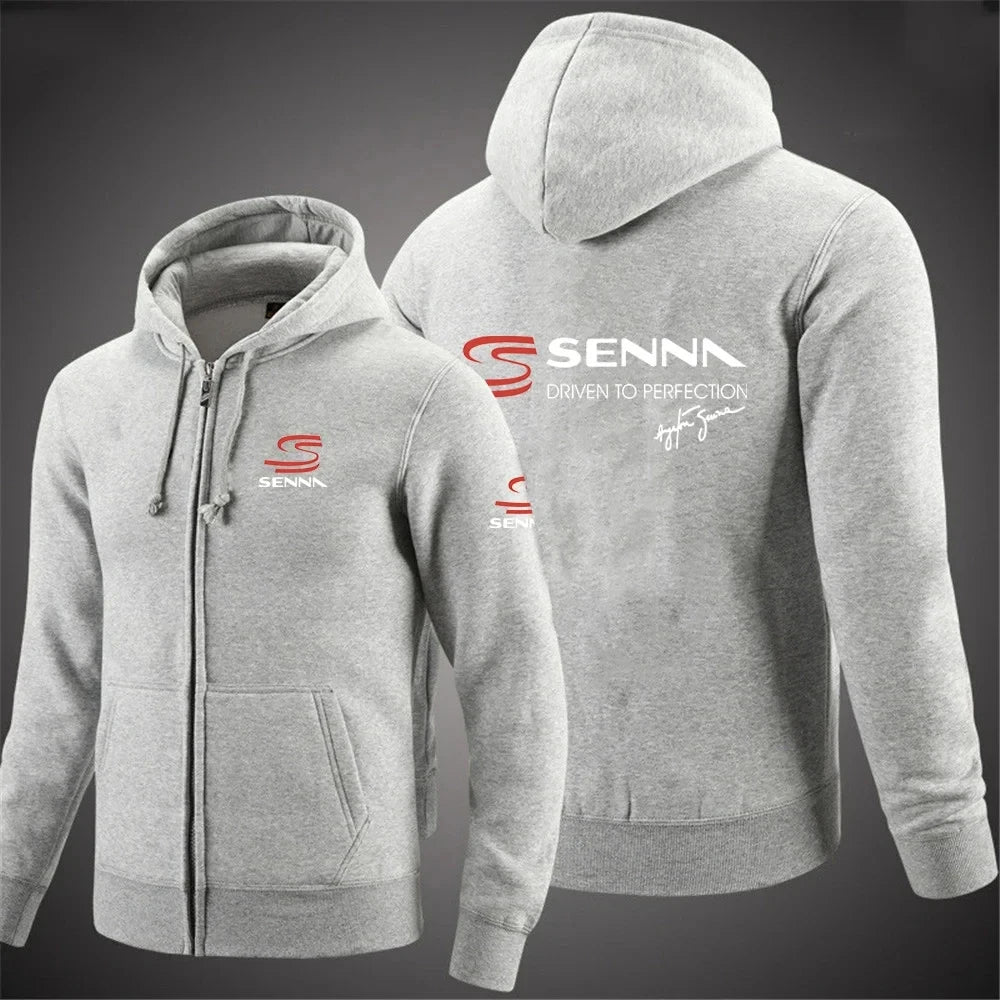 Ayrton Senna Zip Hoodie 