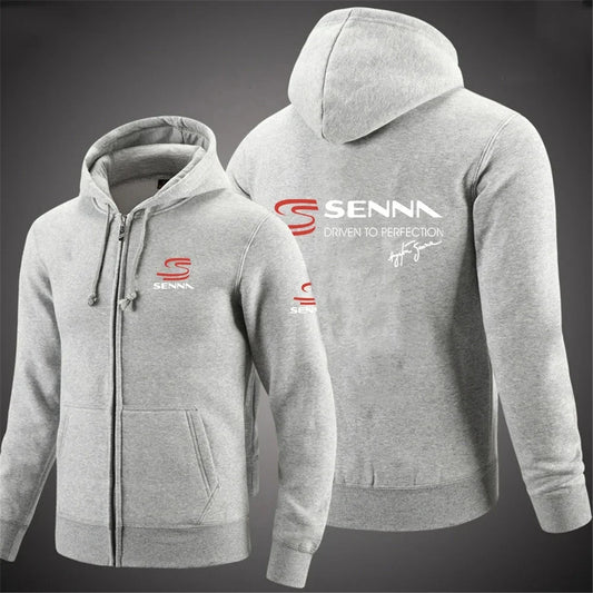 Ayrton Senna Zip Hoodie 