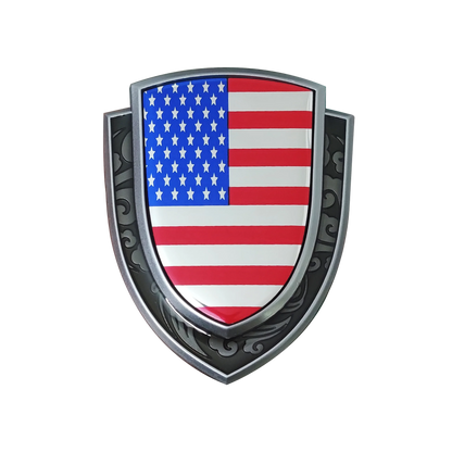 Amerikanisches Flaggenschild Emblem