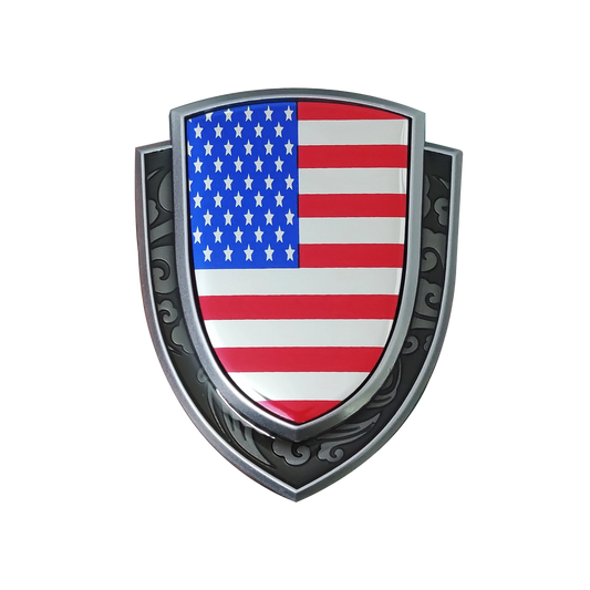 Amerikanisches Flaggenschild Emblem