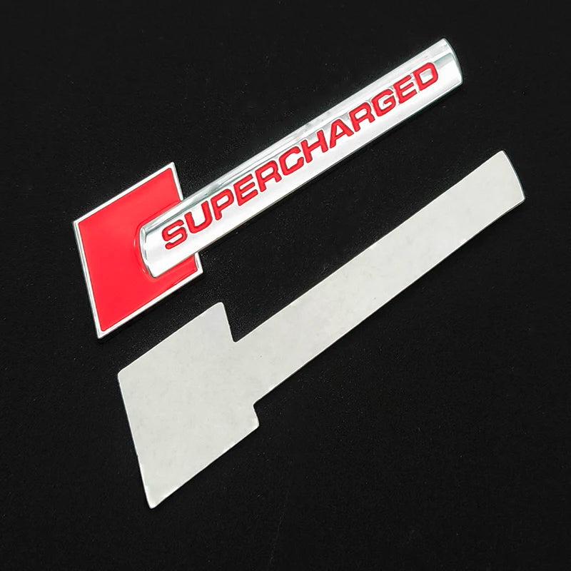 3D Metal Supercharged Trunk Emblem