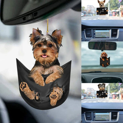 2D Cute Pet Puppy Car Decor