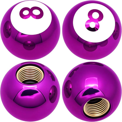8 Ball Style Tire Valve Caps 