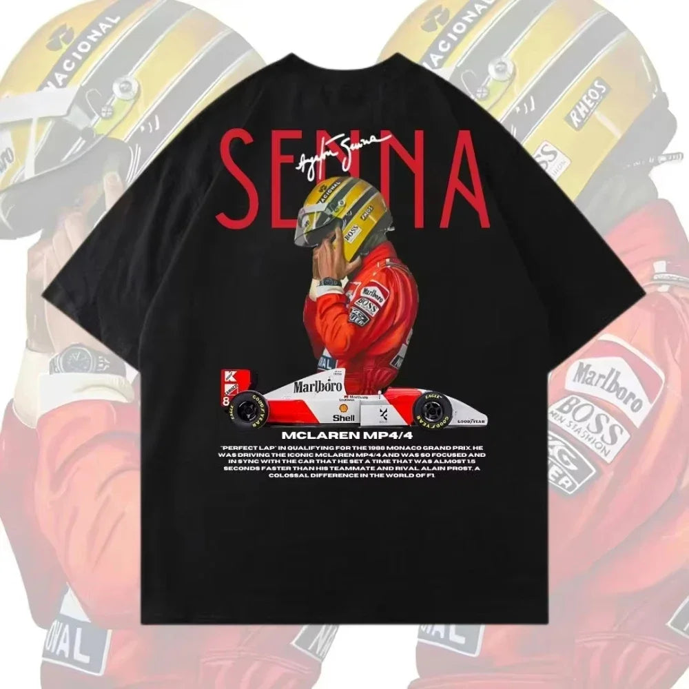 Áo thun họa tiết Senna Formula 1