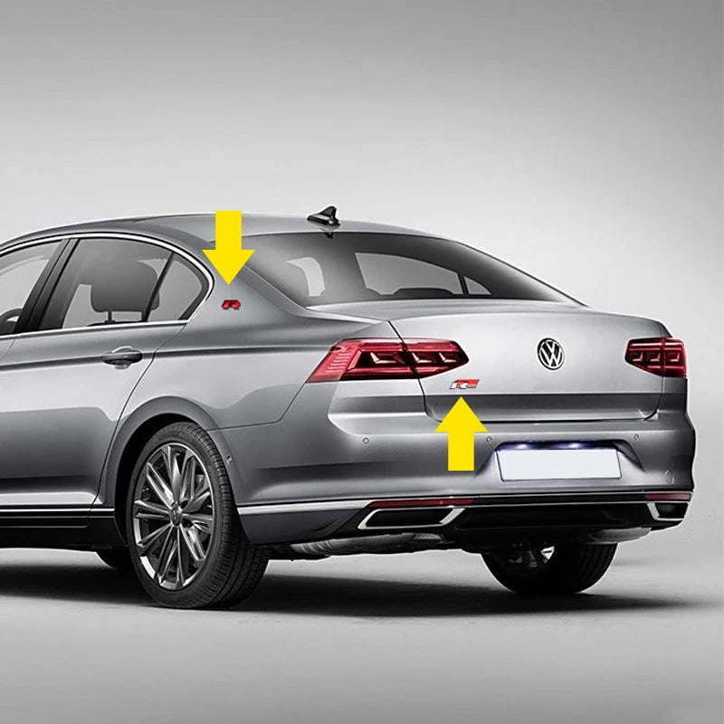 R logo Emblem Trunk Sticker