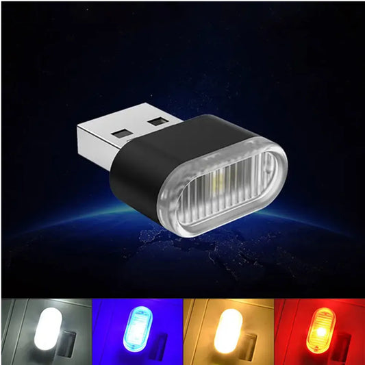 Mini USB Multi-Color Car Interior Light