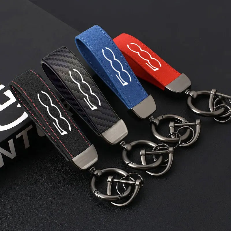 500 Car Keychain Suede FT