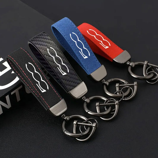 500 Car Keychain Suede FT