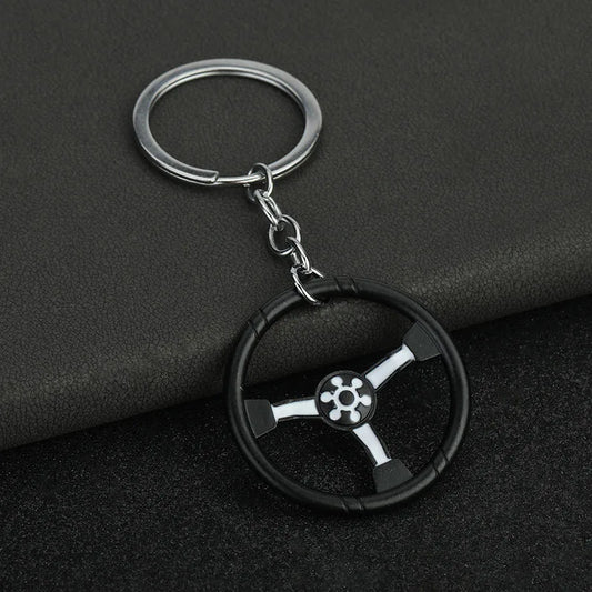 Car Steering Wheel Keychain 