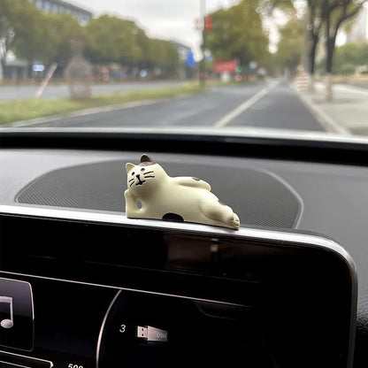 Car Dashboard Resin Cat