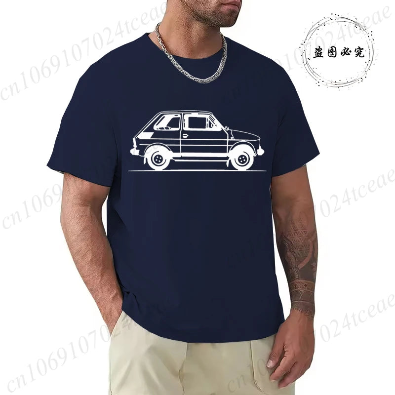 Old Car Print Man Fashion T-Shirt