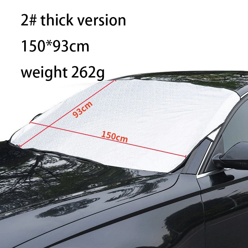 Capa magnética para neve frontal do carro 