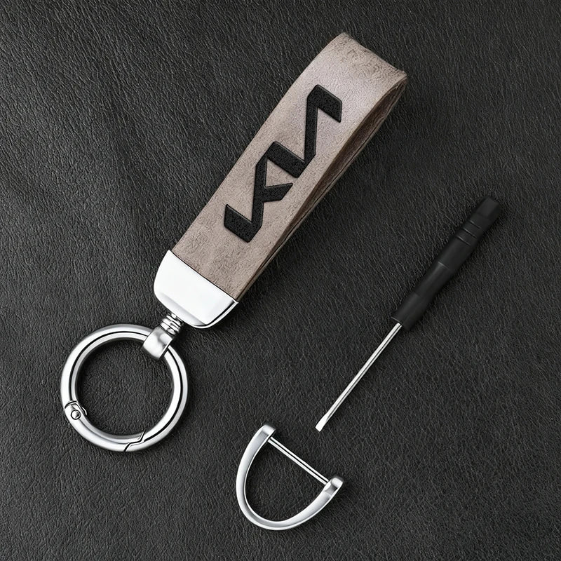 KN Car Leather Keychain