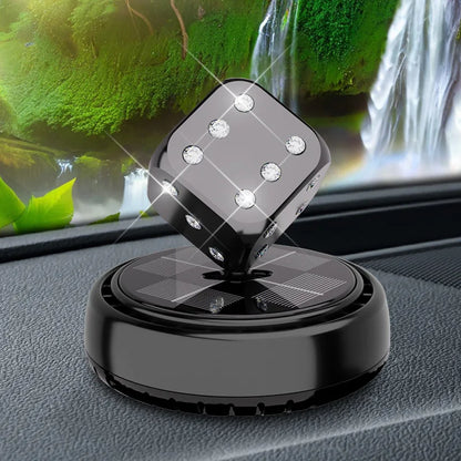 Solar-Powered Rotating Dice Air Freshener
