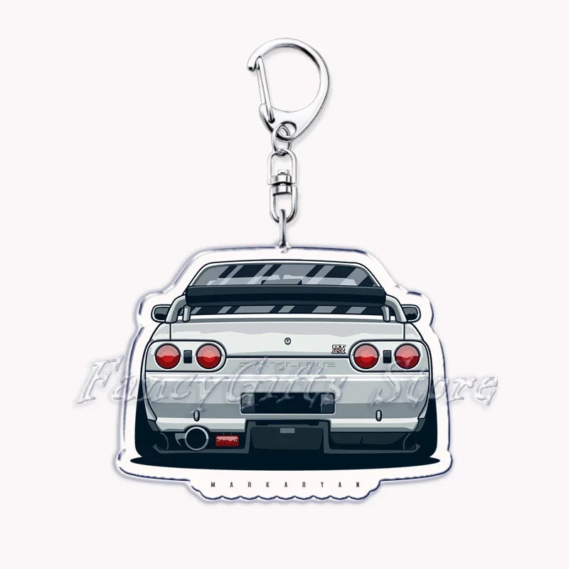 Portachiavi in acrilico per auto iconica JDM